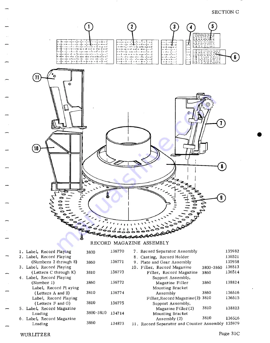 Wurlitzer 3800 Series Service Manual Download Page 55