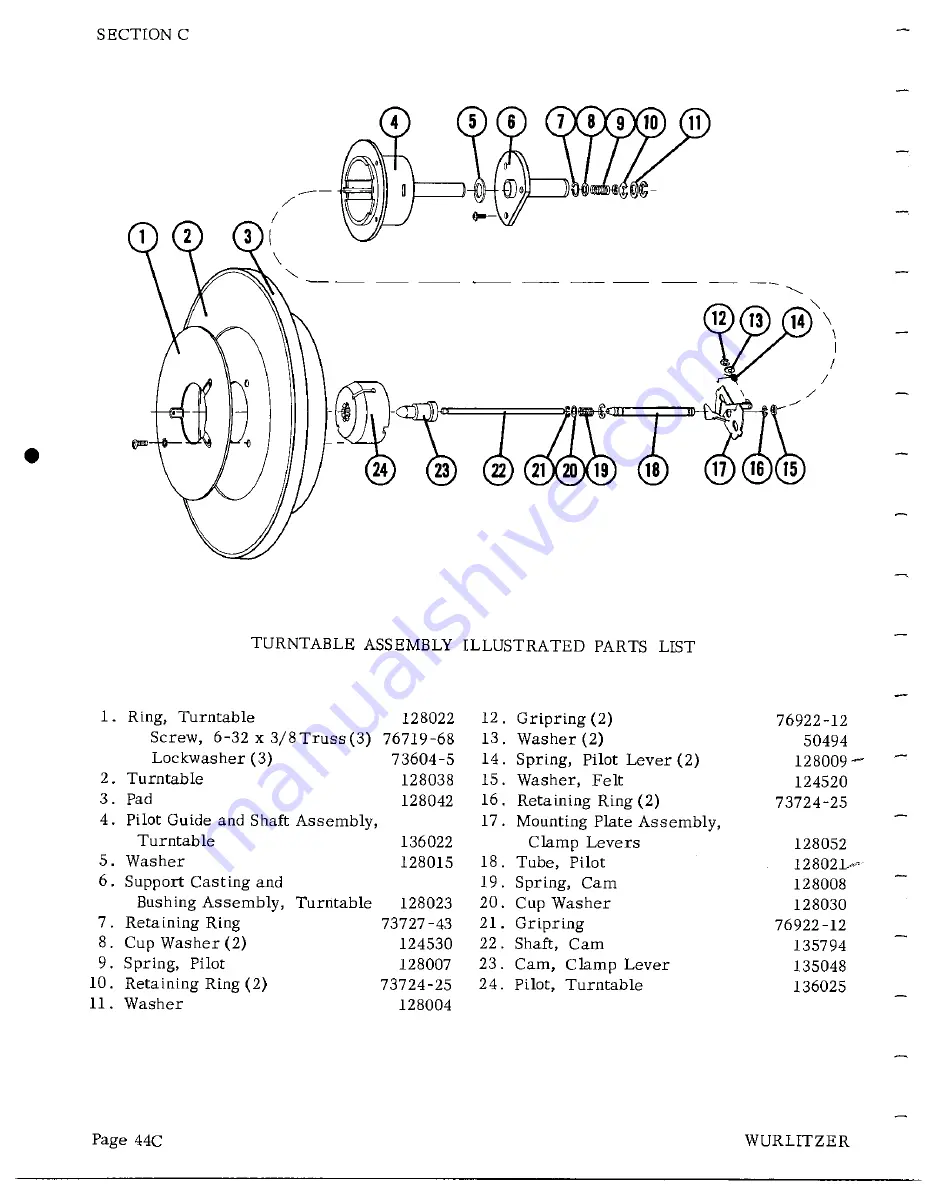 Wurlitzer 3800 Series Service Manual Download Page 68