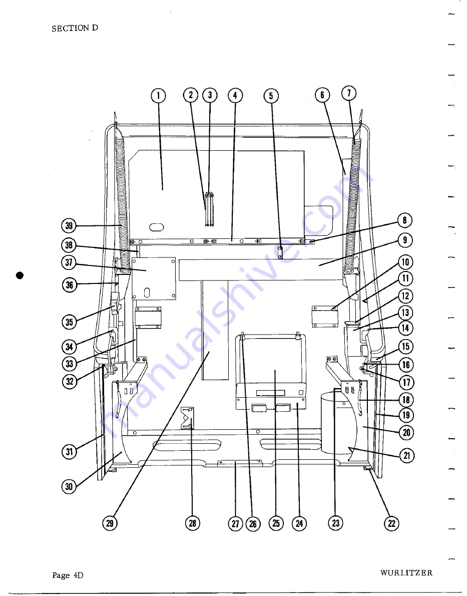 Wurlitzer 3800 Series Service Manual Download Page 72