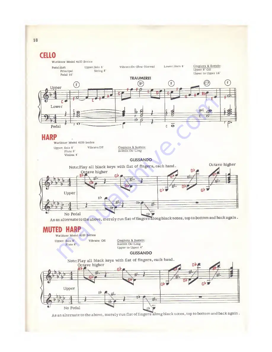 Wurlitzer 4100 series Manual Download Page 18