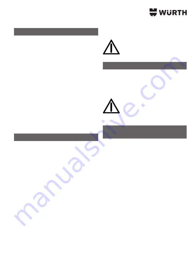 Würth 0702 353 0 Translation Of The Original Operating Instructions Download Page 163