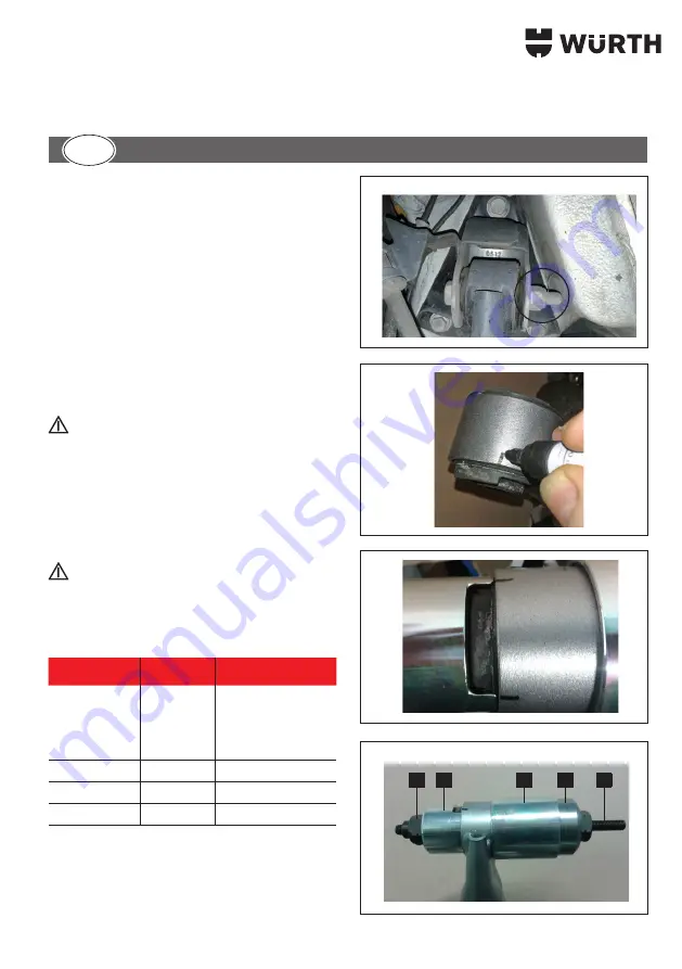 Würth 1952 006 505 Translation Of The Original Operating Instructions Download Page 15