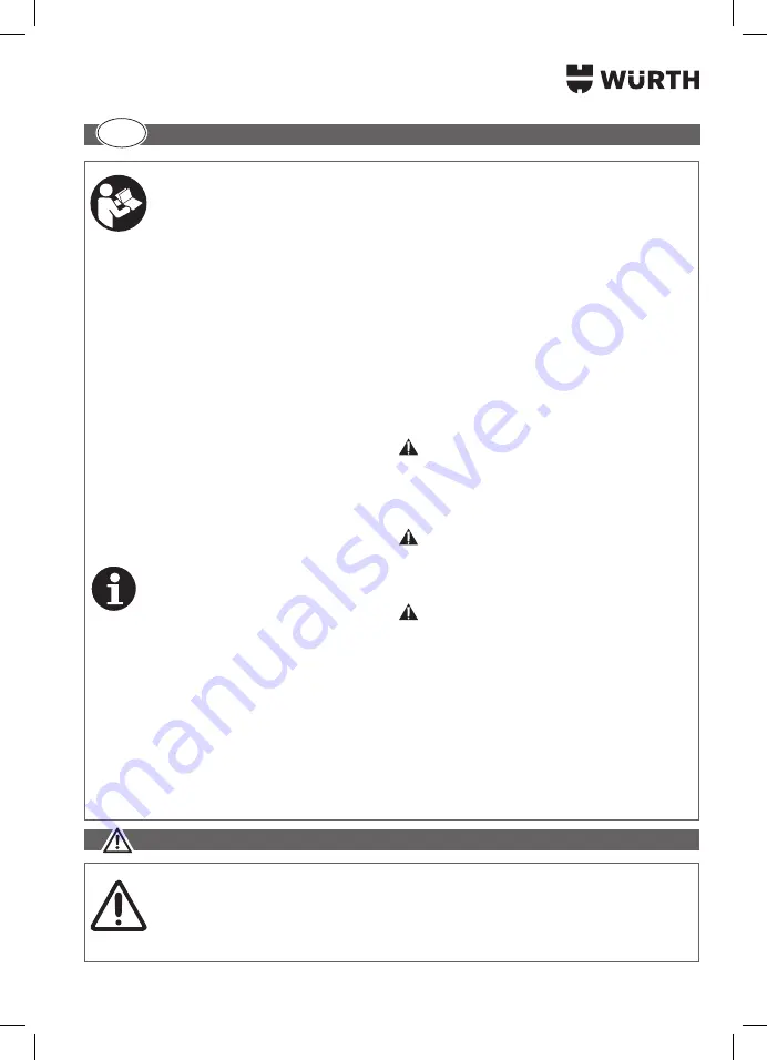 Würth 5701 400 00X Translation Of The Original Operating Instructions Download Page 67