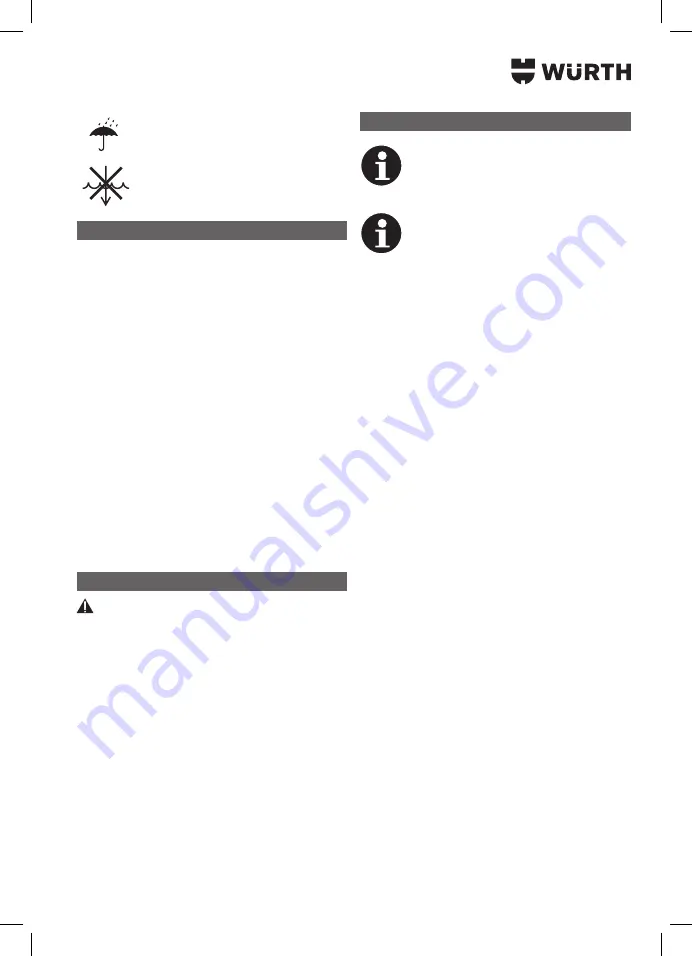 Würth 5701 400 00X Translation Of The Original Operating Instructions Download Page 175