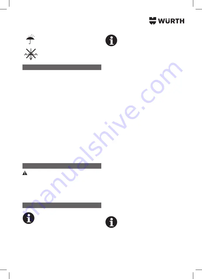 Würth 5701 400 00X Translation Of The Original Operating Instructions Download Page 211