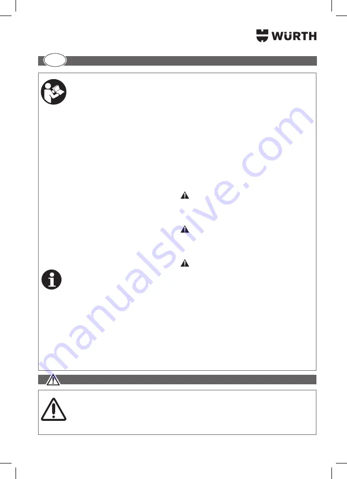 Würth 5701 400 00X Translation Of The Original Operating Instructions Download Page 215