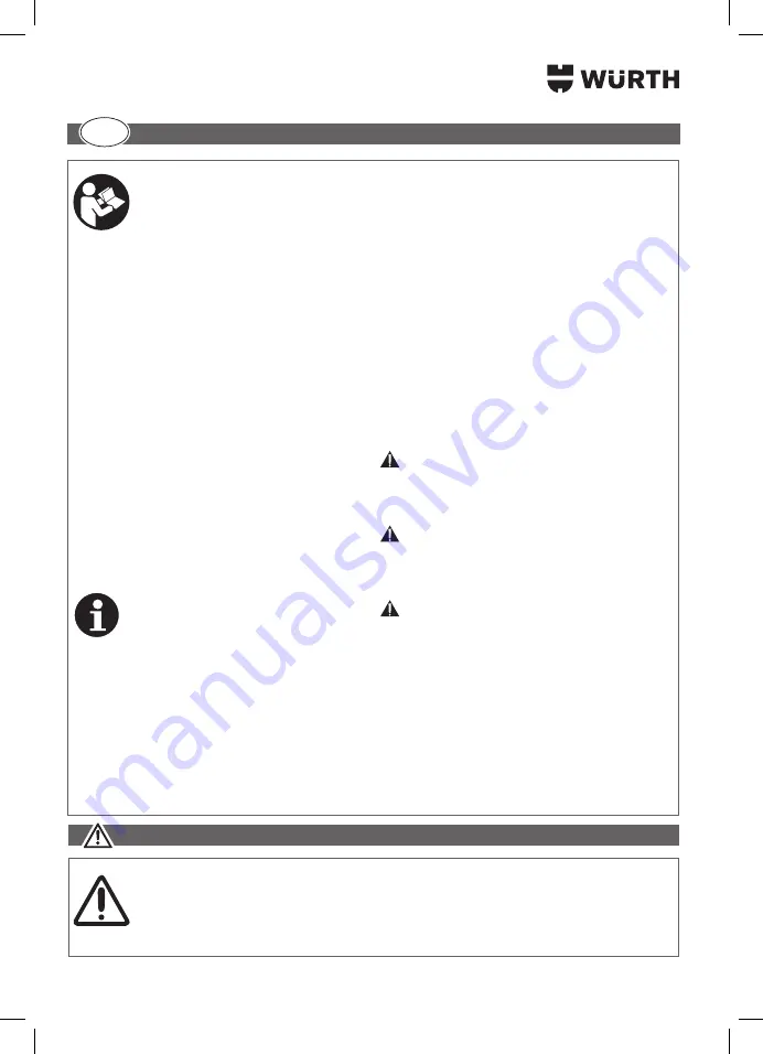 Würth 5701 400 00X Translation Of The Original Operating Instructions Download Page 224