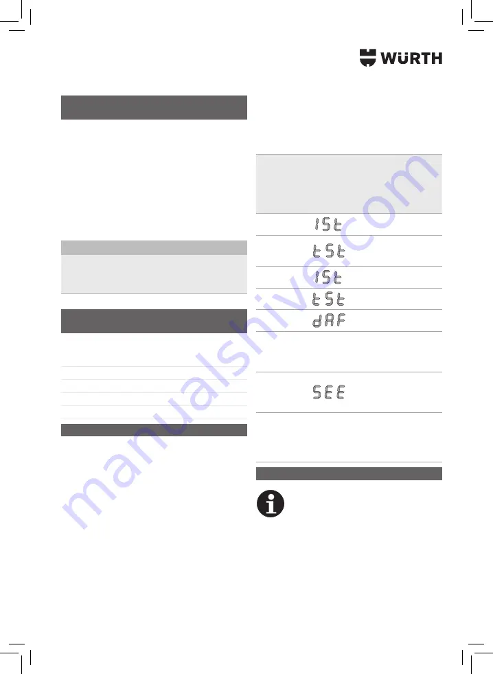 Würth 5952 000 200 Translation Of The Original Operating Instructions Download Page 45