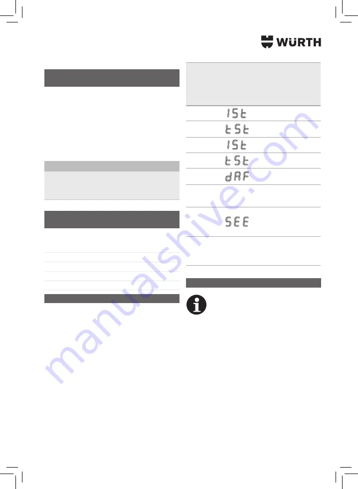 Würth 5952 000 200 Translation Of The Original Operating Instructions Download Page 111