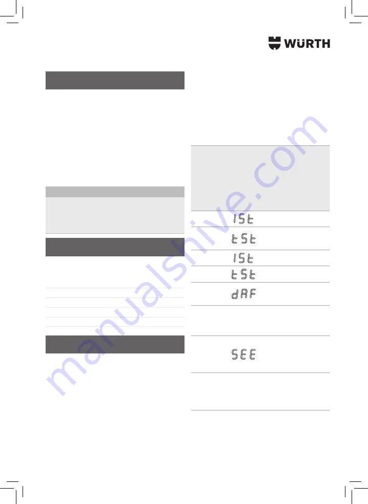 Würth 5952 000 200 Translation Of The Original Operating Instructions Download Page 133