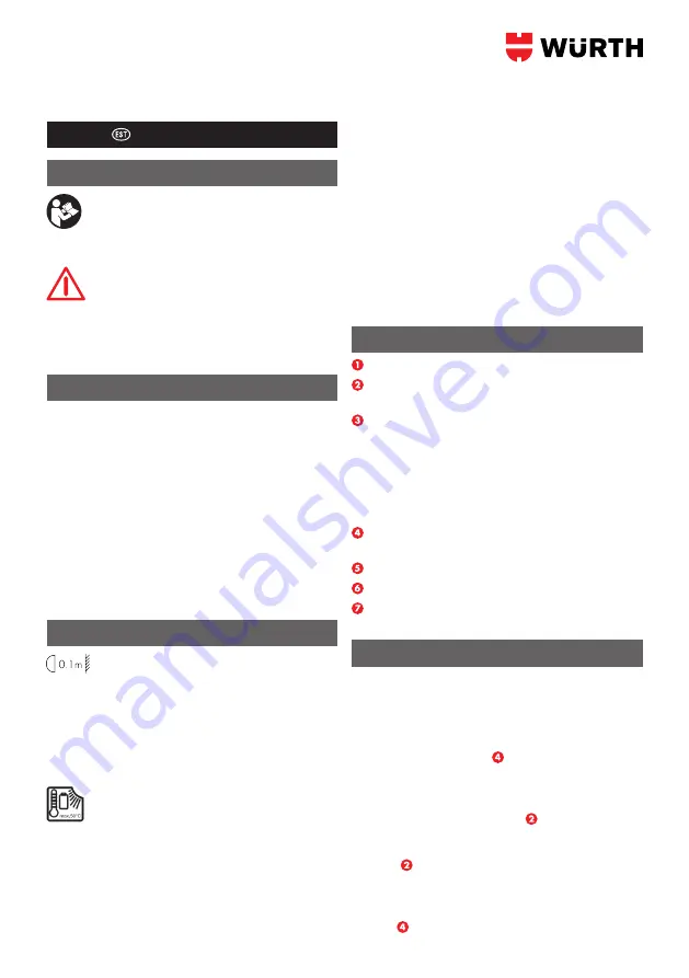 Würth ERGOPOWER TWINBLADE+ Скачать руководство пользователя страница 47