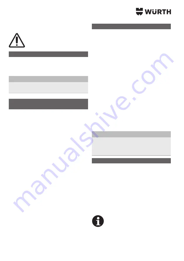 Würth ESI 160 Operating Instructions Manual Download Page 230