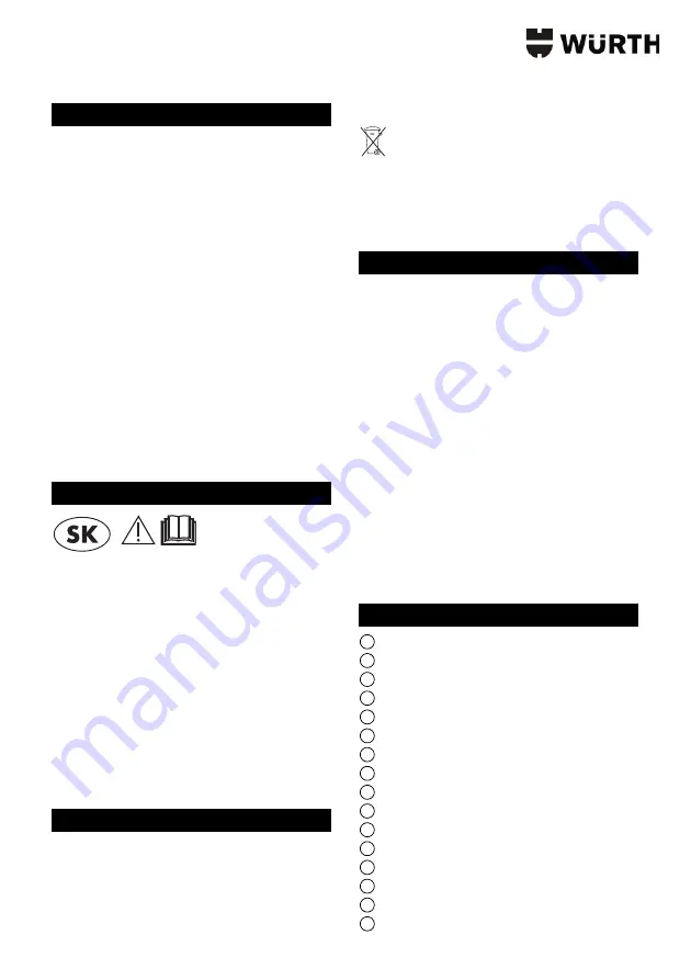 Würth ISS 40-M AUTOMATIC Translation Of The Original Operating Instructions Download Page 167