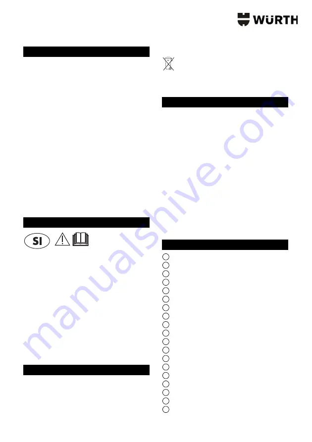 Würth ISS 40-M AUTOMATIC Translation Of The Original Operating Instructions Download Page 187