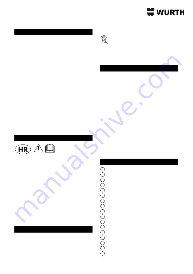 Würth ISS 40-M AUTOMATIC Translation Of The Original Operating Instructions Download Page 259