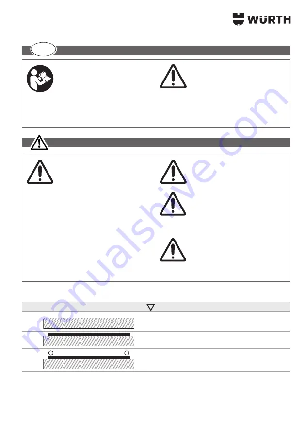 Würth POWERDISK Operating Instructions Manual Download Page 9