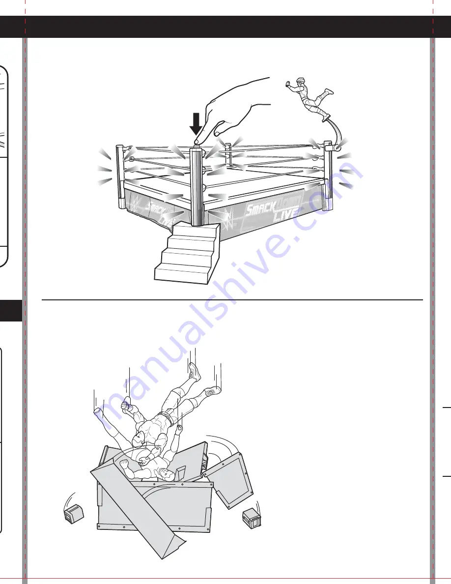 WWE SMACKDOWN LIVE MAIN EVENT RING Instructions Manual Download Page 7