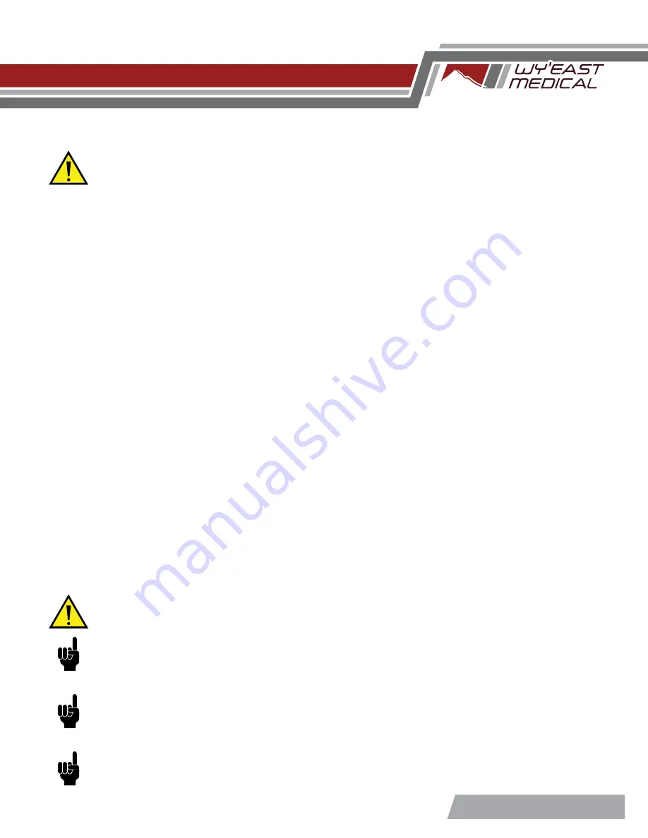 WY'EAST MEDICAL 51870 Operator'S Manual Download Page 8