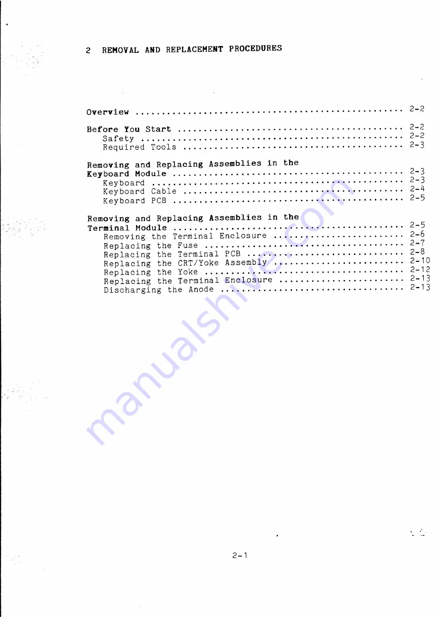 Wyse WY-30 Maintenance Manual Download Page 14