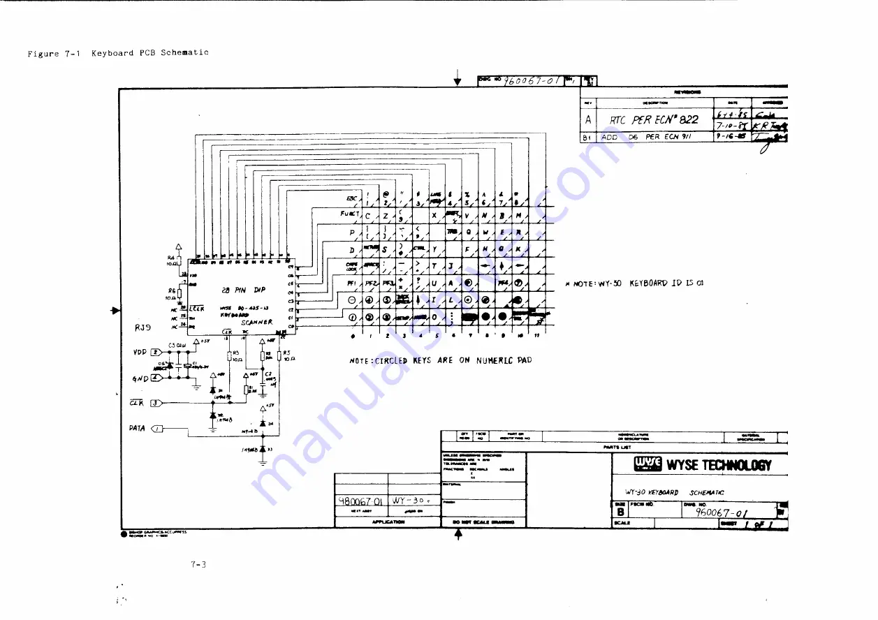 Wyse WY-30 Maintenance Manual Download Page 80