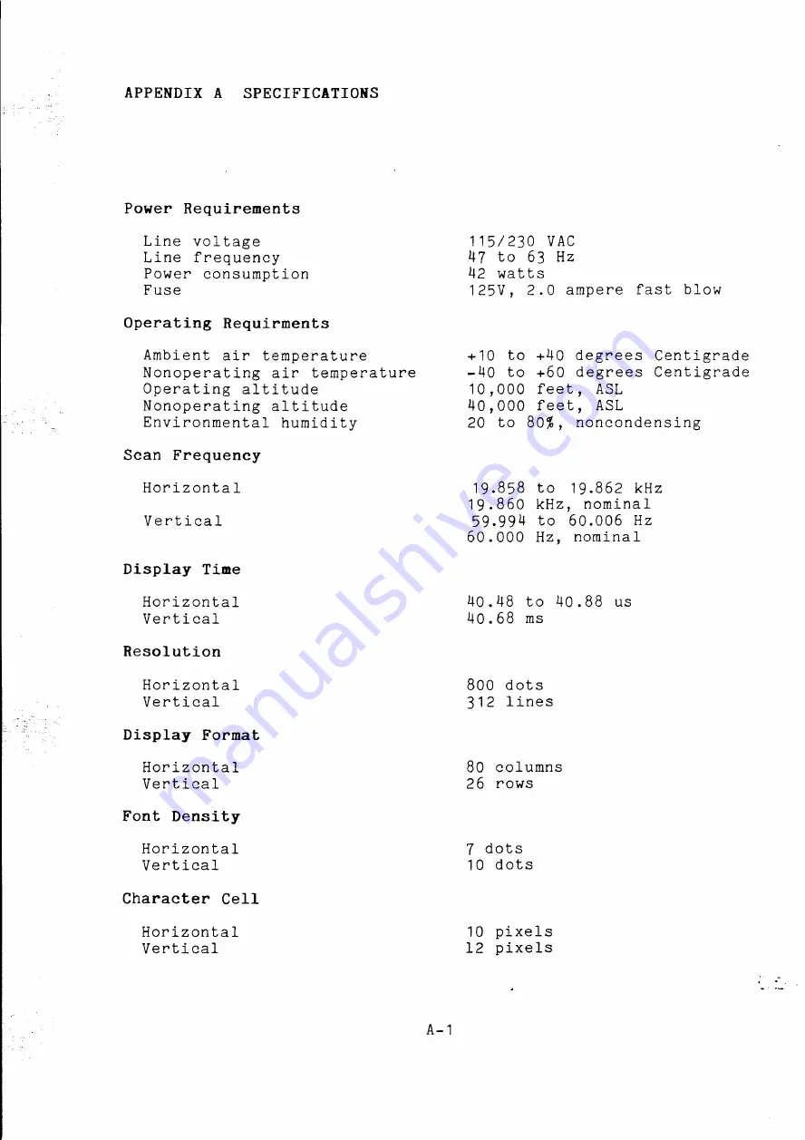 Wyse WY-30 Maintenance Manual Download Page 89