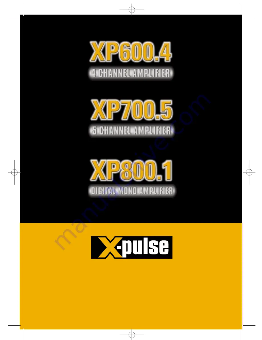 X-Pulse XP600.4 Installation & Operating Instructions Manual Download Page 1