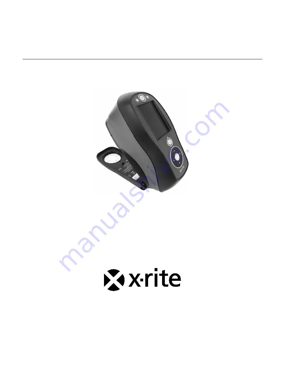 X-Rite Ci60 User Manual Download Page 1