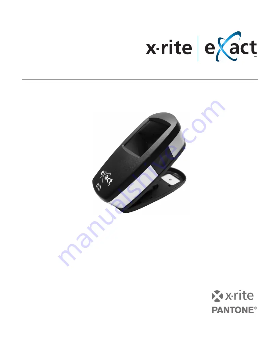 X-Rite eXact Скачать руководство пользователя страница 1