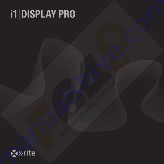 X-Rite i1 Display Pro Quick Start Manual Download Page 1