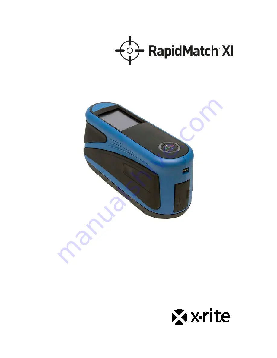 X-Rite RapidMatch XI User Manual Download Page 1