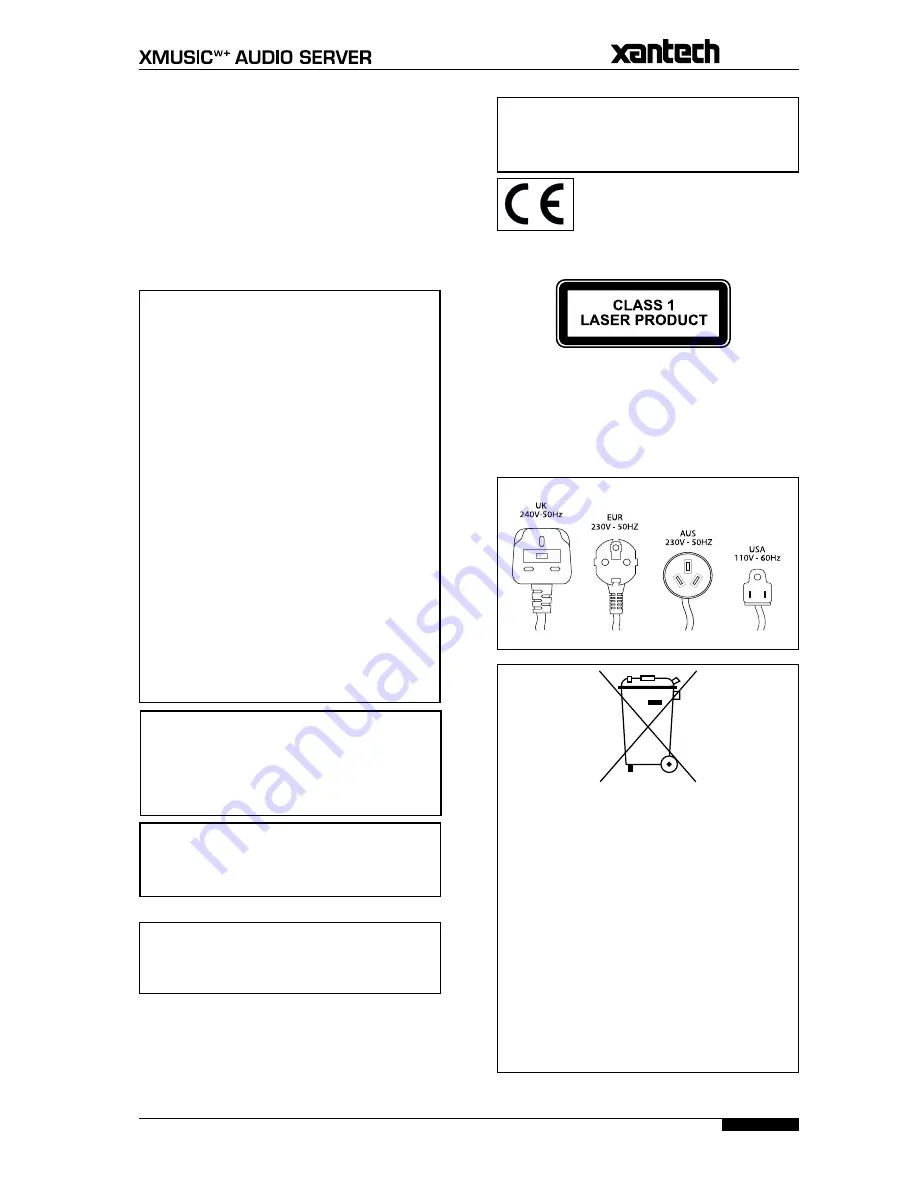 Xantech XMusicw+ User Manual Download Page 7