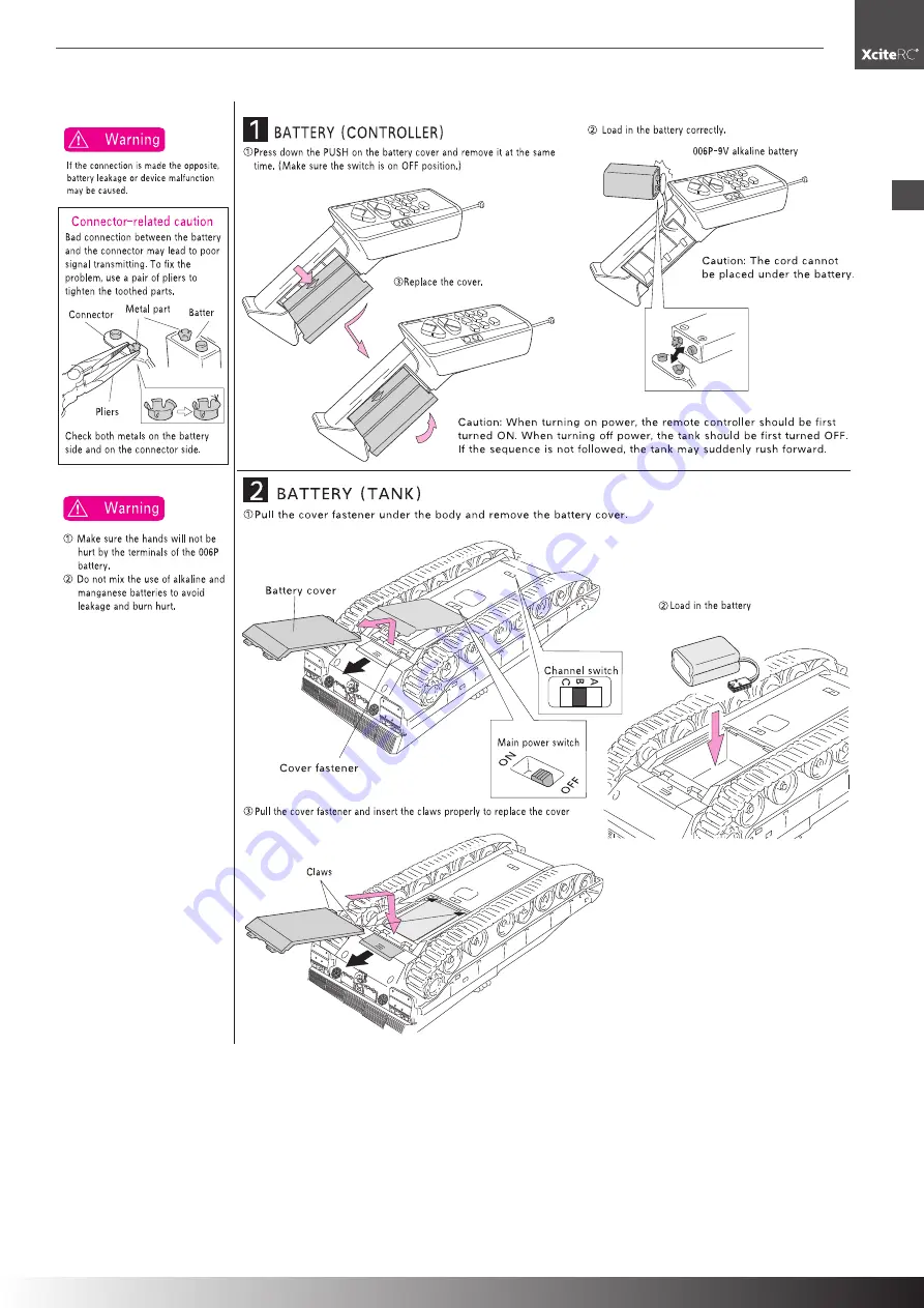 XciteRC 36001000 LEOPARD 2A5 Manual Download Page 21