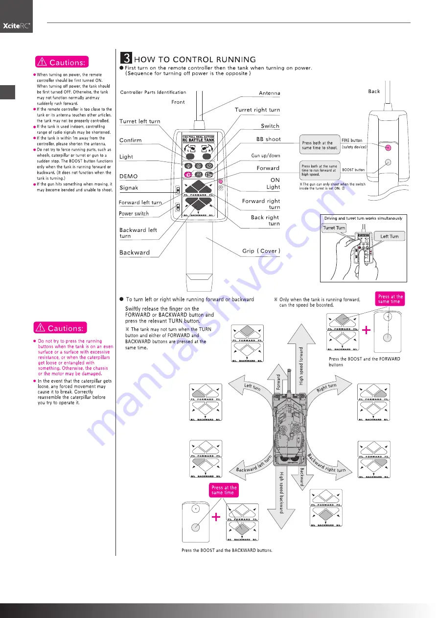 XciteRC 36001000 LEOPARD 2A5 Manual Download Page 22