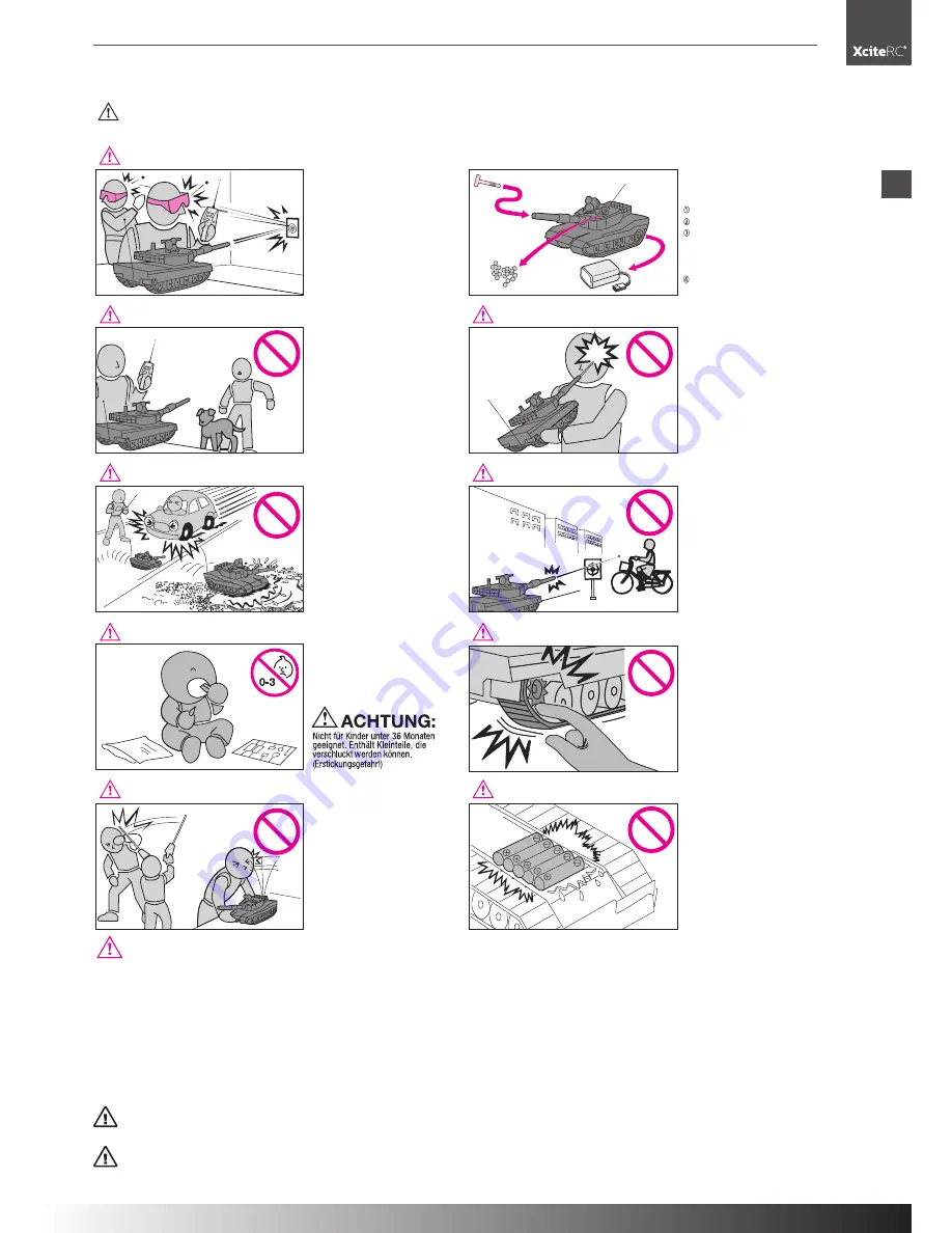 XciteRC Battle Tank M1A2 User Manual Download Page 5