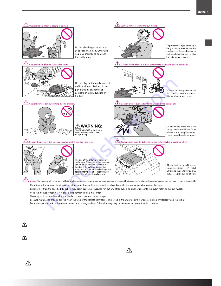 XciteRC Battle Tank M1A2 User Manual Download Page 19