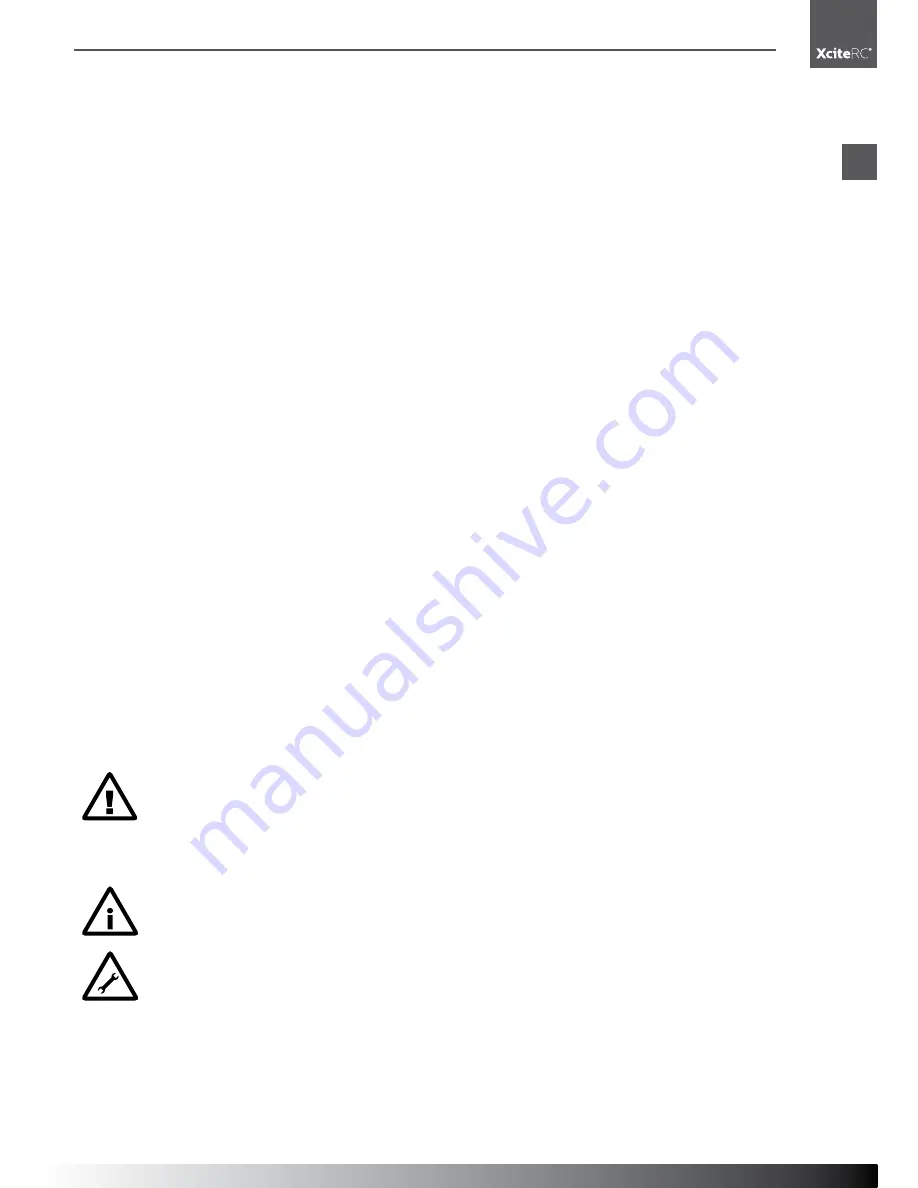 XciteRC ONE12 series User Manual Download Page 3