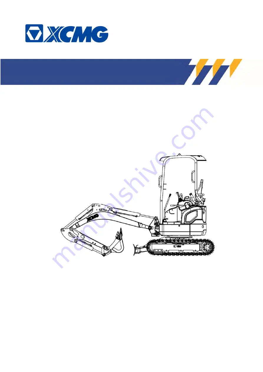 XCMG XE17U Скачать руководство пользователя страница 1