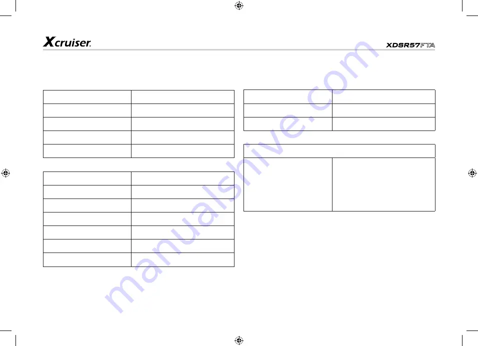 Xcruiser XDSR57FTA Скачать руководство пользователя страница 15