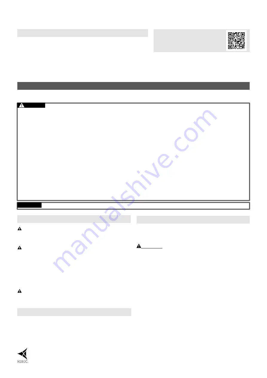 Xebec FH-ST20-60 Instruction Manual Download Page 1