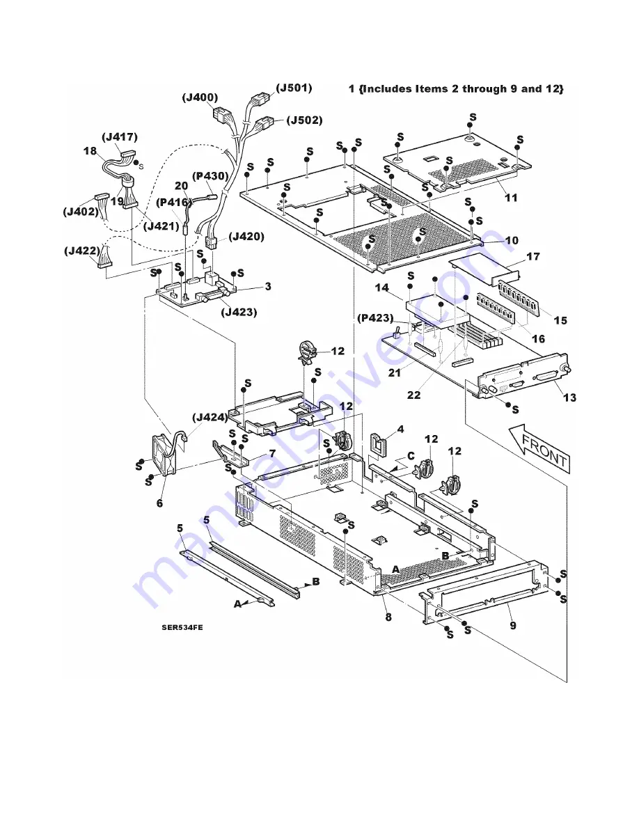 Xerox DocuPrint N24 Service Manual Download Page 109