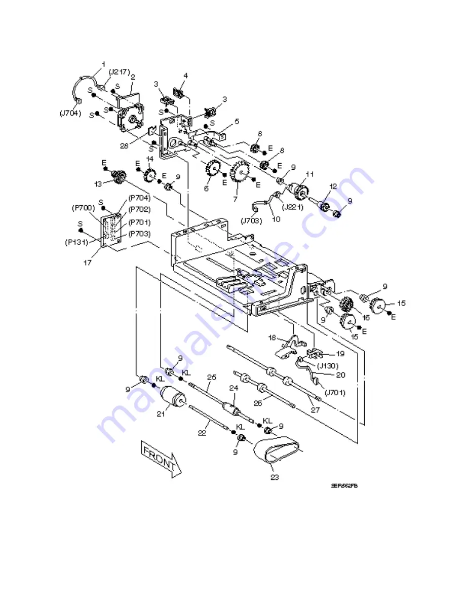 Xerox DocuPrint N24 Service Manual Download Page 571