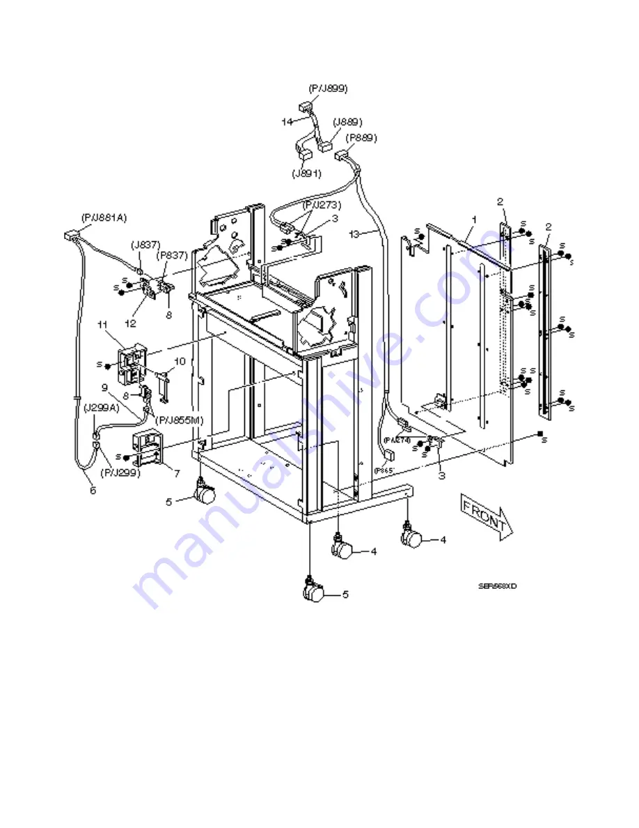 Xerox DocuPrint N24 Service Manual Download Page 707