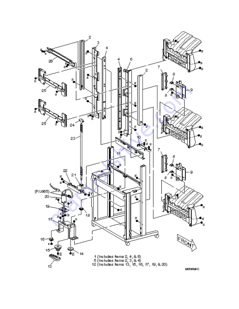 Xerox DocuPrint N24 Service Manual Download Page 709