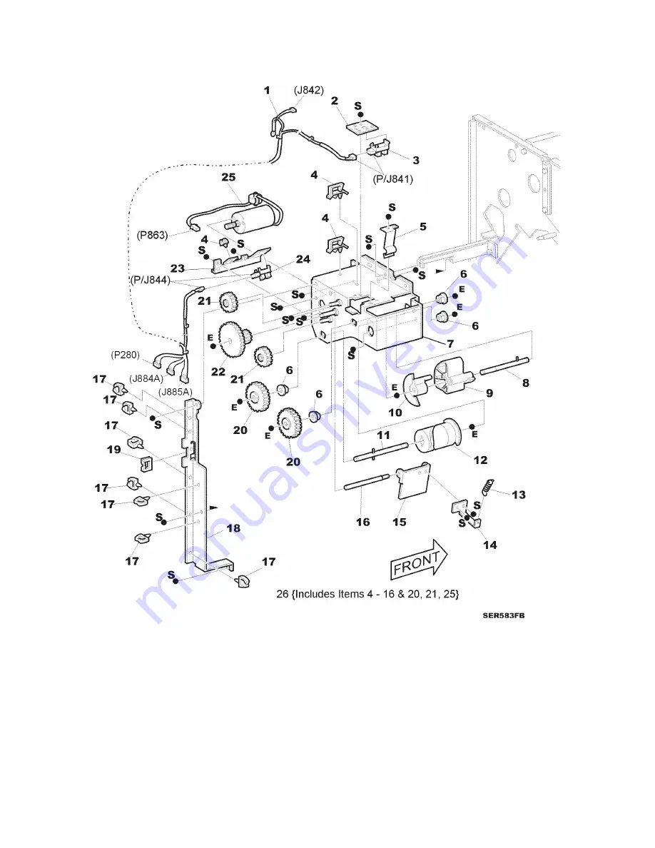 Xerox DocuPrint N24 Service Manual Download Page 739