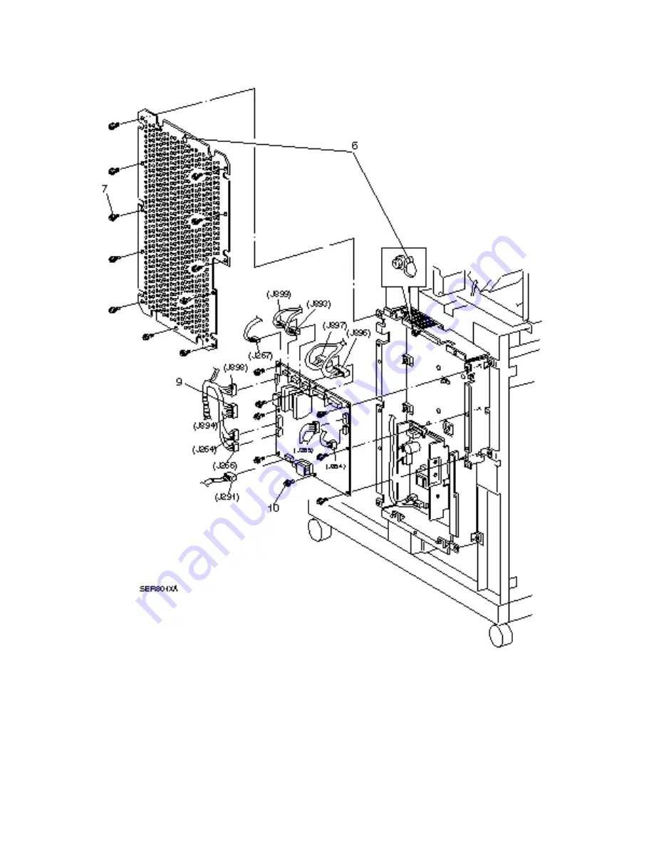 Xerox DocuPrint N24 Service Manual Download Page 885