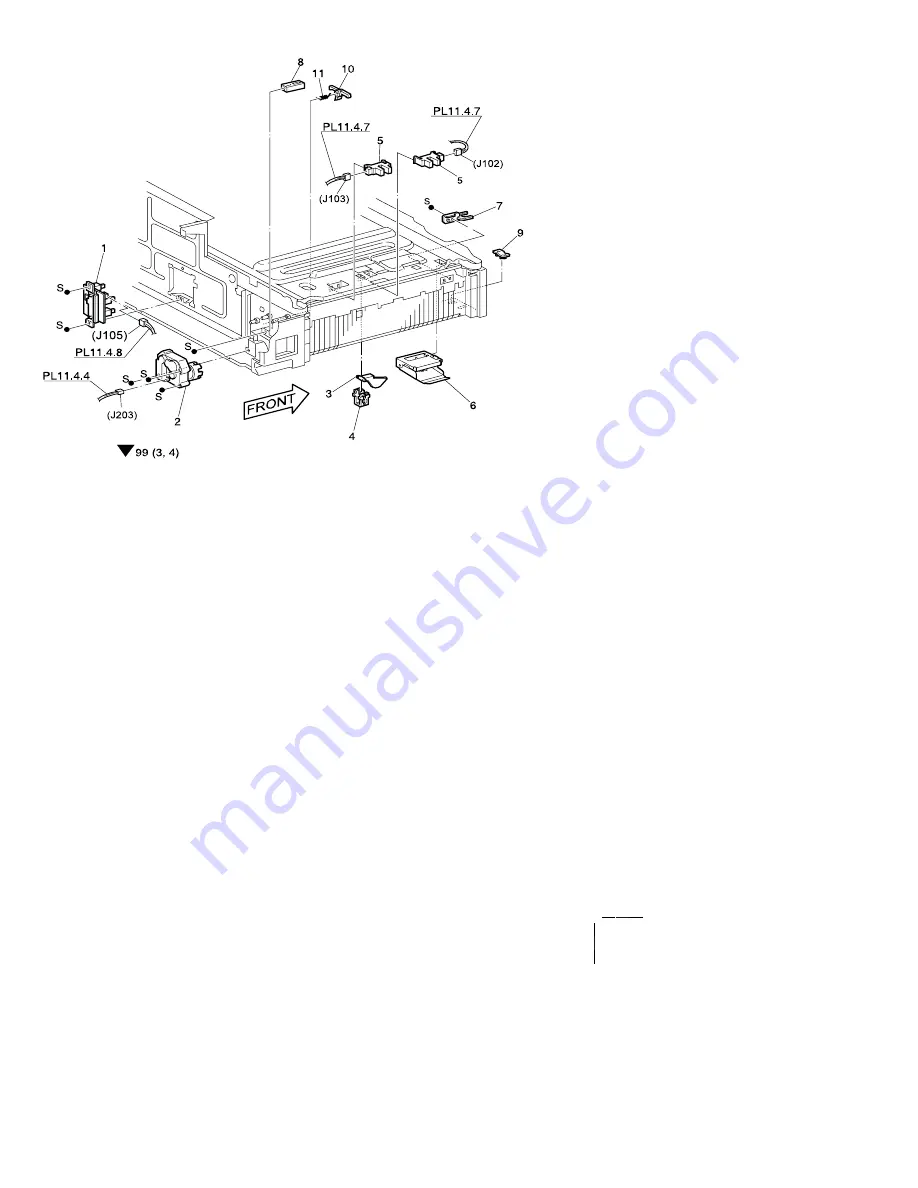 Xerox DocuPrint N4525 Service Quick Reference Manual Download Page 302