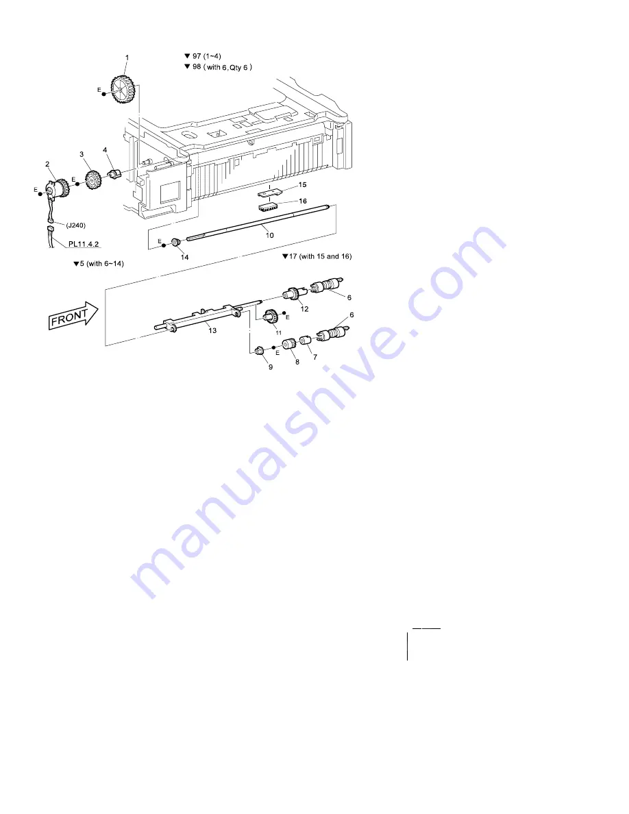 Xerox DocuPrint N4525 Service Quick Reference Manual Download Page 310