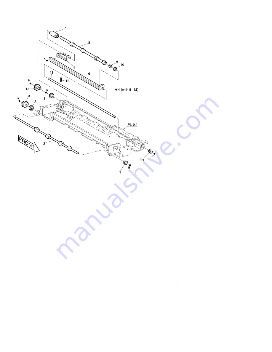 Xerox DocuPrint N4525 Service Quick Reference Manual Download Page 342