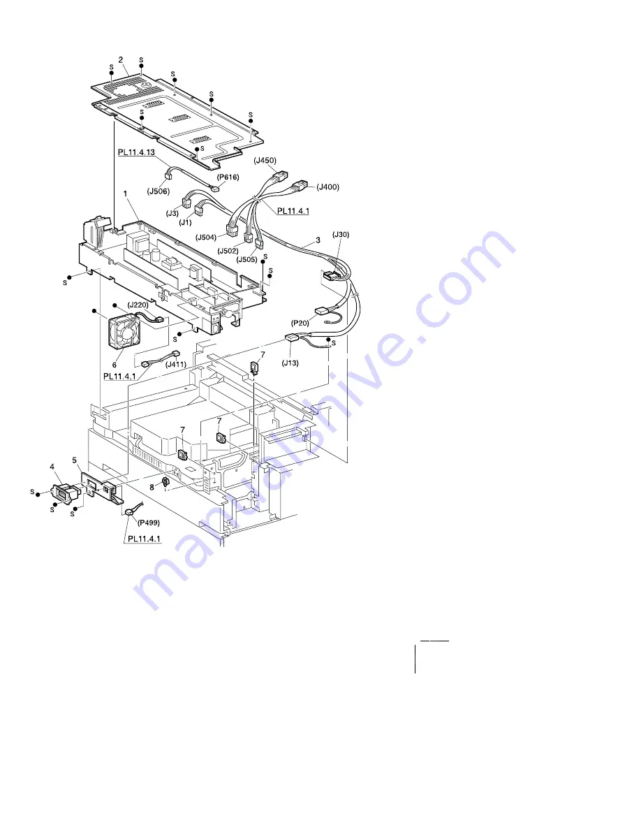 Xerox DocuPrint N4525 Service Quick Reference Manual Download Page 352