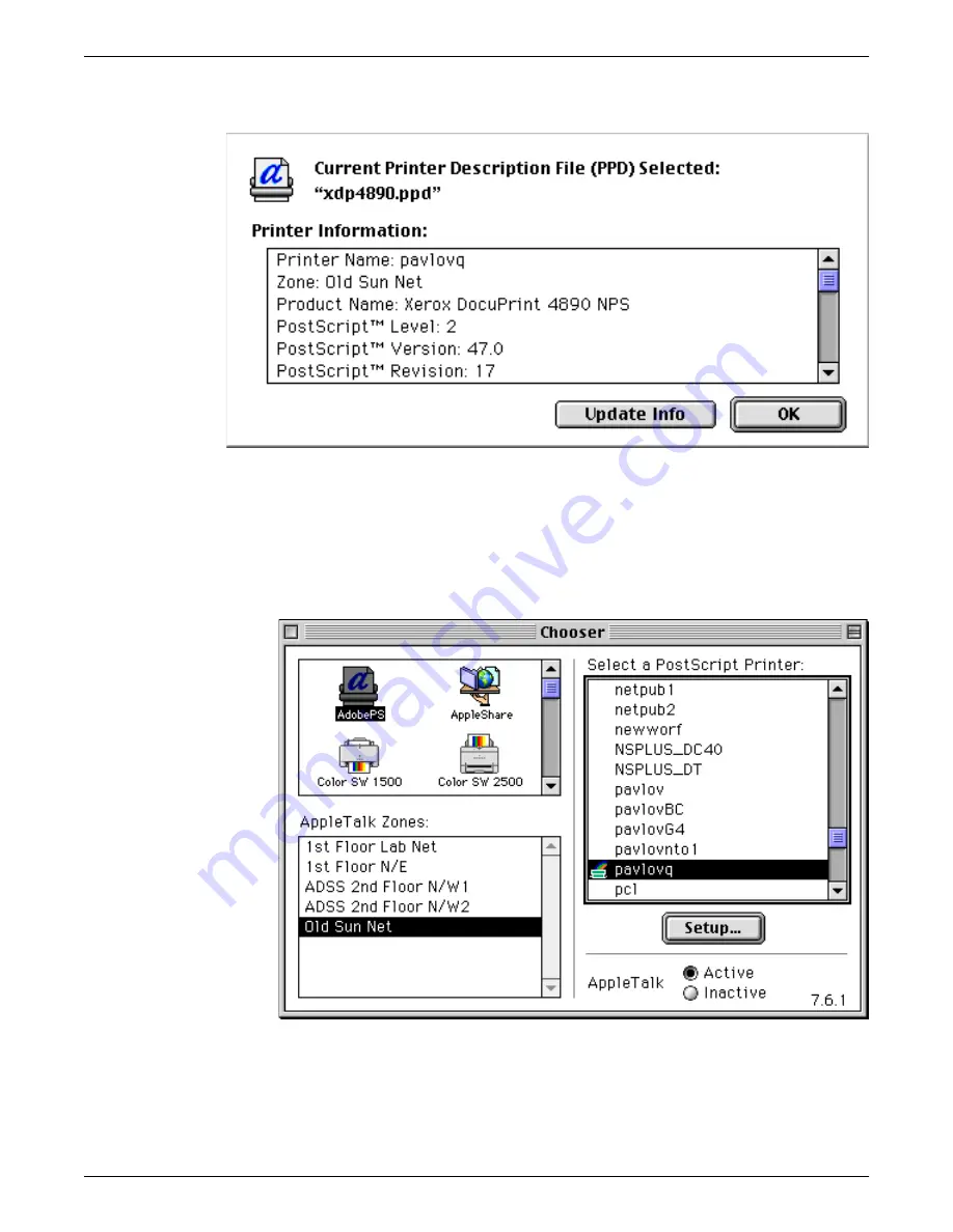 Xerox DocuPrint Network Printer Series Guide Client Manual Download Page 77